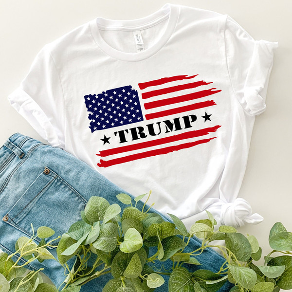 Trump Flag Shirt, 2024 Trump Shirt, Republican T Shirt, Voting Shirt, MAGA Ladies Shirt, MAGA 2024, Trump Election Tee, MAGA Men's Shirts 1.jpg