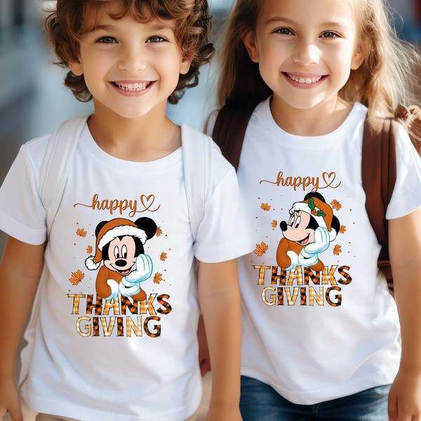 Happy Thanksgiving Shirt, Disney Characters Happy Thanksgiving Shirt, Disney Fall Vibes, Disney Thanksgiving Tee, Thanksgiving Matching Tee.jpg