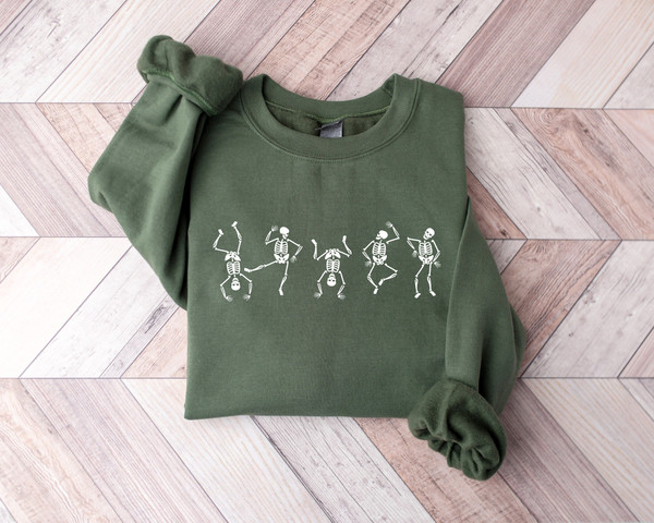 Halloween Dancing Skeleton Sweatshirt, Halloween Dead Inside Skeleton Shirt, Spooky Season Skeleton Shirt, Halloween Gifts.jpg