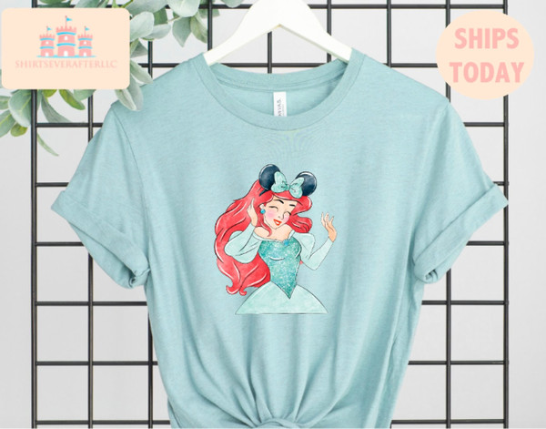 women's little mermaid shirt, women's little mermaid Ariel shirt, Ariel mermaid shirt, disney ariel shirt, girls ariel mermaid shirt 1.jpg