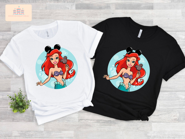 women's little mermaid shirt, women's little mermaid Ariel shirt, Ariel mermaid shirt, disney ariel shirt, girls ariel mermaid shirt 3.jpg