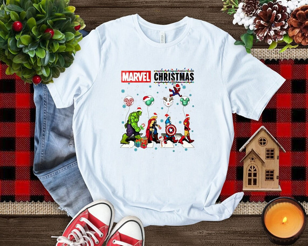 Marvel Christmas Shirt, Christmas Marvel Avengers Mickey Head Balloon Shirt Sweatshirt Hoodie , Christmas Heroes Tee ,Xmas Marvel Lover Tee.jpg