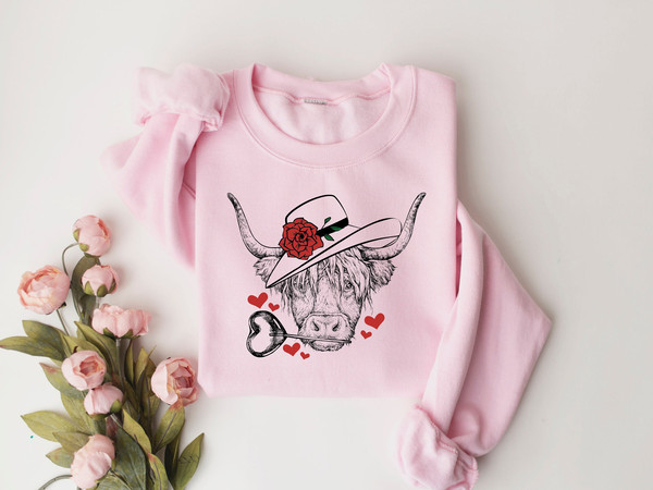 Highland Cow Valentines Day Shirt,Valentines Day Shirts For Woman,Heart Shirt,Cute Valentine Shirt,Valentines Day Gift,Valentines Gift.jpg
