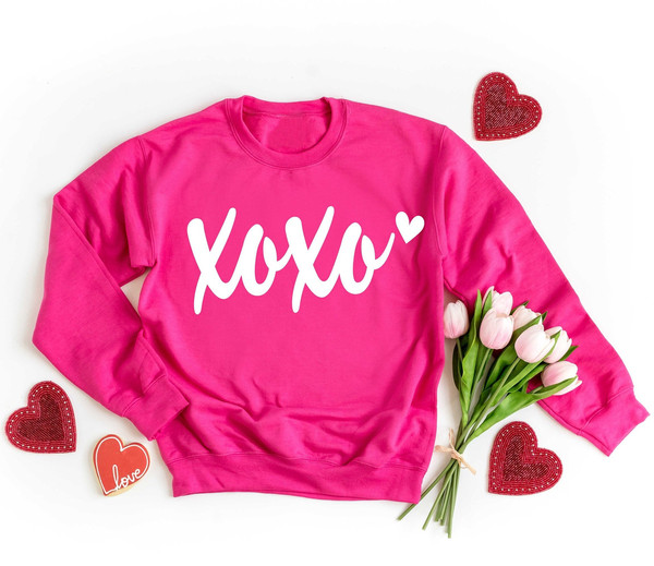 Valentines Sweatshirt, Watercolor Hearts Valentine Sweatshirt, Valentine  Graphic Tee, Womens Valentines Sweatshirt - Excoolent in 2023