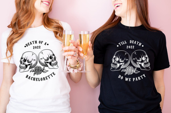 Bachelorette Party Shirts, Bridesmaid Shirt, Bride Or Die, Till Death Do We Party Shirt, Witchy Bride, Bachelorette Gifts, Bachelorette Tee.jpg