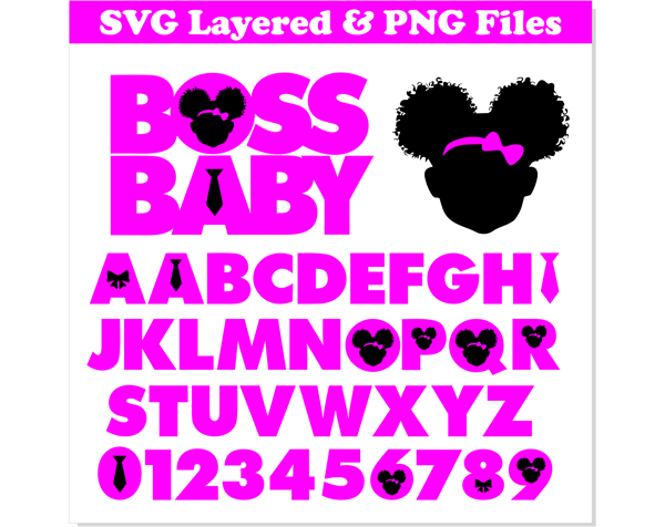 Afro Boss Baby Girl Font svg 3.png