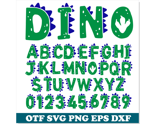 Dinosaur Font svg Cricut 1.png