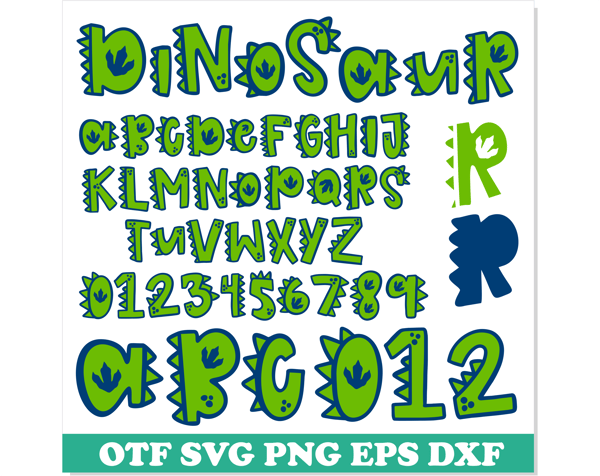 Dinosaur font svg png ttf 1.png