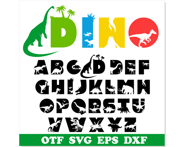 Dinosaur font svg ttf 111.png