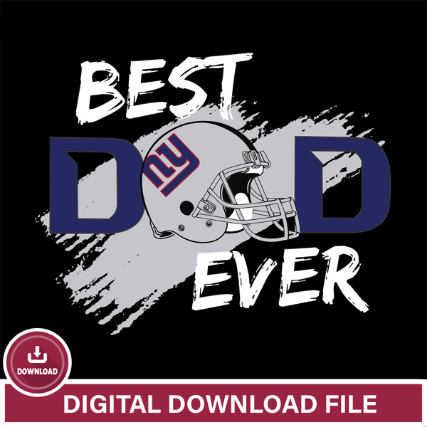 Best dad ever New York Giants svg  eps , dxf , png file , digital download.jpg