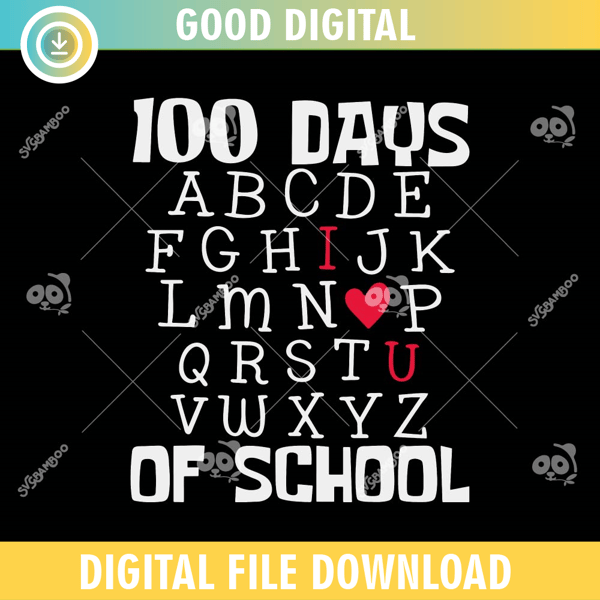 100 Days Of School Alphabet SVG PNG.jpg