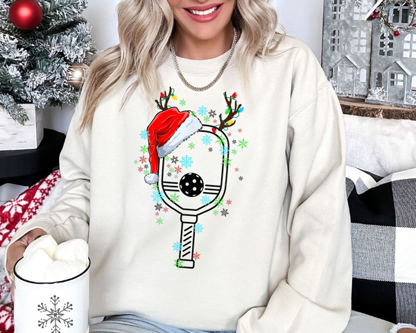 Pickleball Christmas Shirt, Pickleball Shirts Christmas, Pickleball Shirt for Pickleball Player, Pickleball Couple Shirt, Ugly Xmas Sweater.jpg