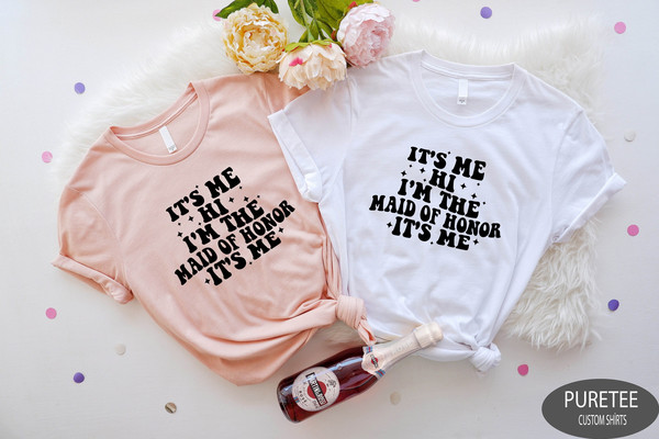 It's Me Hi I'm The Maid of Honor It's Me Shirt,Maid of Honor Shirt,Bachelorette Party Shirt,Engagement Shirt for Maid of Honor,Wedding Shirt.jpg