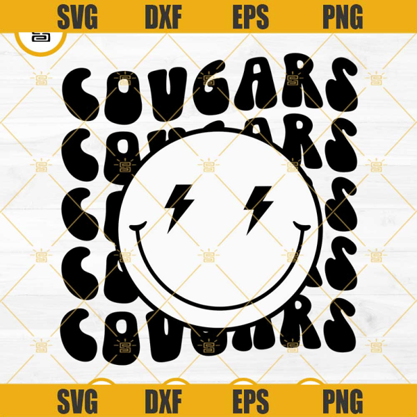 Cougars SVG, Smiley Face Cougars Mascot SVG, Cougars Football SVG.jpg