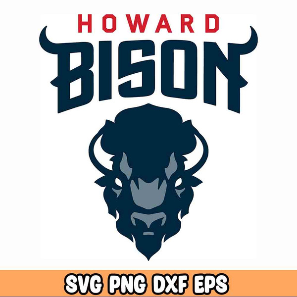 Howard University SVG, Bison svg, Logo, instant download - eps, png, svg, dxf Silhouette, Cricut.jpg
