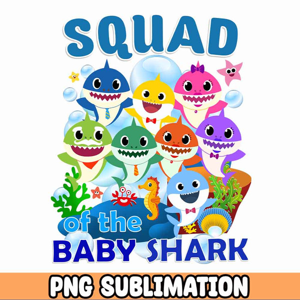 New BABY SHARK PNG Bundle, Shark Fish PNG, Shark Design PNG, Baby Shark Birthday,Hammerhead Shark PNG.jpg