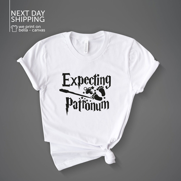 Expecting Patronum Shirt Pregnancy Announcement Sweatshirt Baby Announcement T-Shirt  Pregnancy Gift Maternity Tee MRV2174.jpg