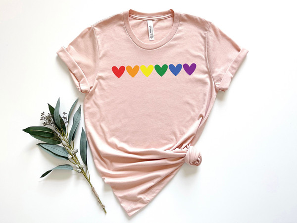 Pride Love Shirt, Pride Heart Shirt, Pride Peace Shirt, Pride Shirt, Pride Flag, LGBTQ Shirt, Lesbian Shirt, Gay Shirt, Pride Gift 1.jpg