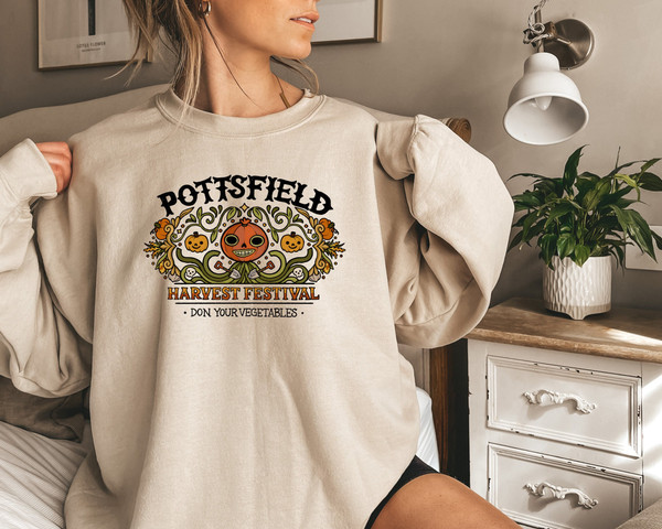 Pottsfield Harvest Festival Sweatshirt Gift For Autumn, Vegetables Fall Shirt, Autumn Harvest Tshirt, Goth Clothing.jpg