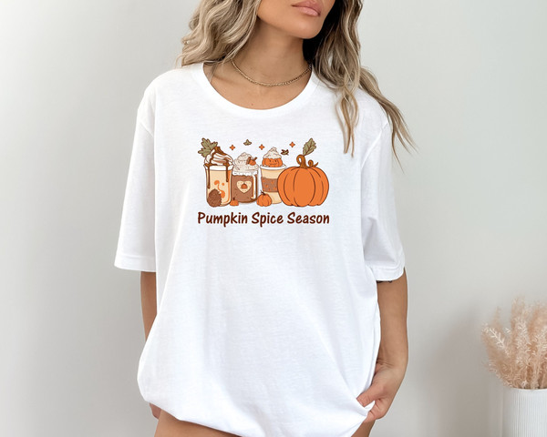 Pumpkin Spice Season Shirt, pumpkin shirt, Coffee, Latte Shirt, Pumpkin Spice Latte Shirt, Pumpkin Spice Lover Tee, thanksgiving shirt.jpg