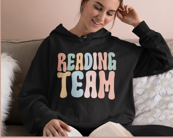 Reading Teacher Sweatshirt, Reading Team, Librarian Shirt, Library Shirt, Reading Sweatshirt, Read Shirt, Book Shirt, Reading Gifts Sweater.jpg