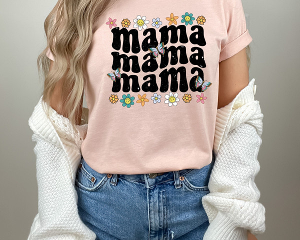 Retro Floral Mama T-shirt, Mom Shirt for Mom for Mother's Day, Mama T-shirt, Shirt for Mom for Mother's Day, Mama T-Shirt, Retro Mama Shirt 2.jpg