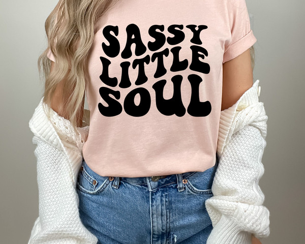 Sassy Little Soul Toddler Shirt, Retro Kids Shirt, Cute Natural Toddler Tee.jpg