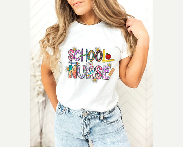 School Nurse Shirt, Gift For School Nurse, Nurse Gift Shirt, Nurse Appreciation Shirt, Nursing School Graduate Shirt, Thanksgiving Day.jpg