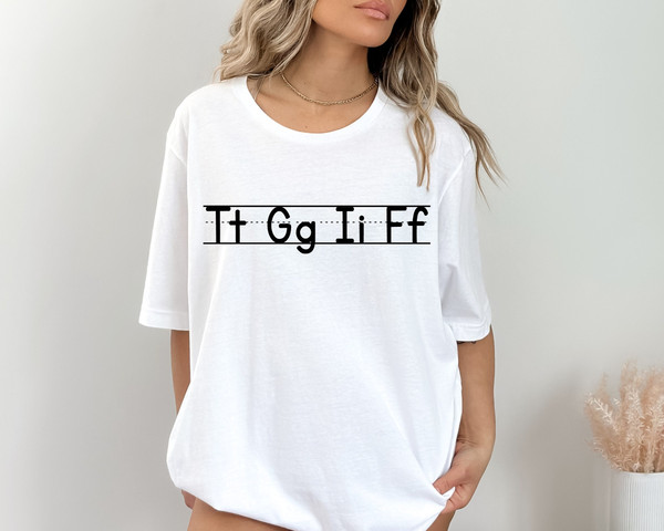 TGIF Shirt, Friday Shirt, Kindergarten Teacher Shirt, Funny Teacher Shirts, Back To School Shirt, Alphabet Shirt, Teacher Appreciation Gift.jpg