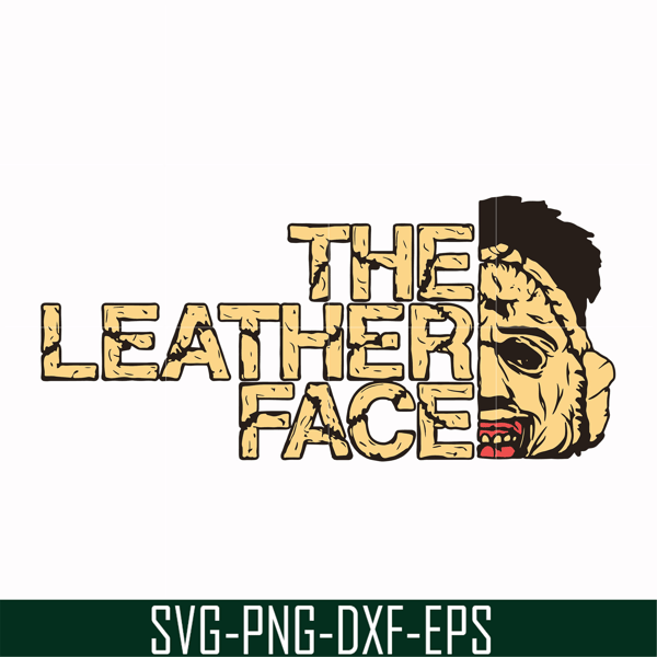 HLW0172-The leather face svg, png, dxf, eps digital file HLW0172.jpg