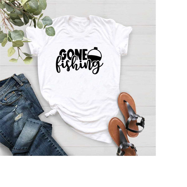 Funny Hunting T-Shirt,Gone Fishing Shirt,Gift For Dad,Retire