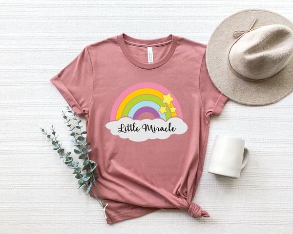 Little Miracle Rainbow Shirt,Little Miss Miracle Girls,Little Miracle Shirt, Baby Onesie, Baby Clothes Baby Shower Gift, Baby Announcement.jpg