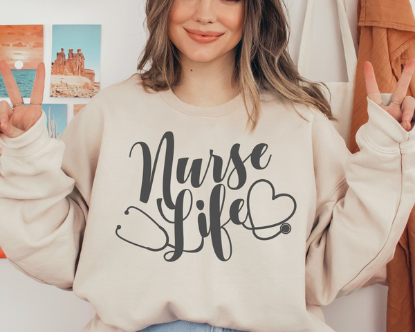 Nurse Sweatshirt, Nurse Crewneck or Hoodie, Nurse Gifts, Personalized Nurse Gifts, Nurse Sweatshirt, Cute Nurse Sweatshirt, New Nurse Gift.jpg