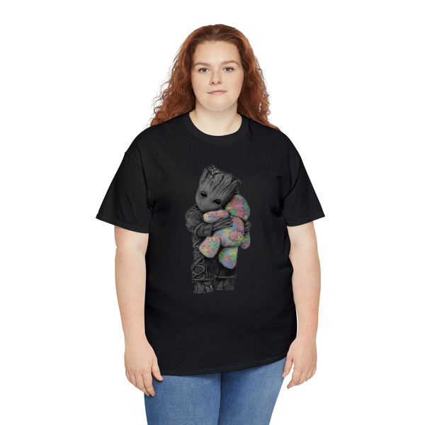 Find Autism Groot Hug Teddy Bear T-Shirt copy.jpg