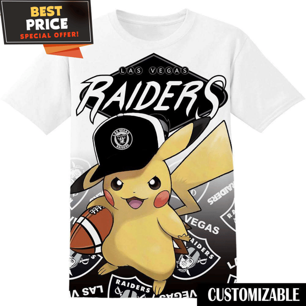 NFL Las Vegas Raiders Pokemon Pikachu T-Shirt, NFL Graphic Tee for Men, Women, and Kids - Best Personalized Gift & Unique Gifts Idea.jpg