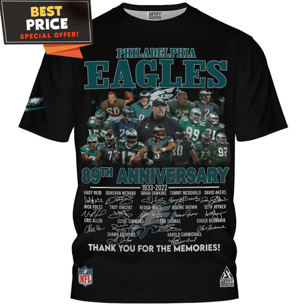 Philadelphia Eagles 80th Anniversary Champion Team Signed T-Shirt, Eagle Fan Gifts - Best Personalized Gift & Unique Gifts Idea.jpg