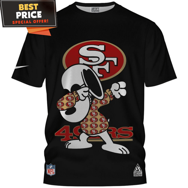 San Francisco 49ers Snoopy Dabbing T-Shirt, 49ers Fan Gift Ideas - Best Personalized Gift & Unique Gifts Idea.jpg