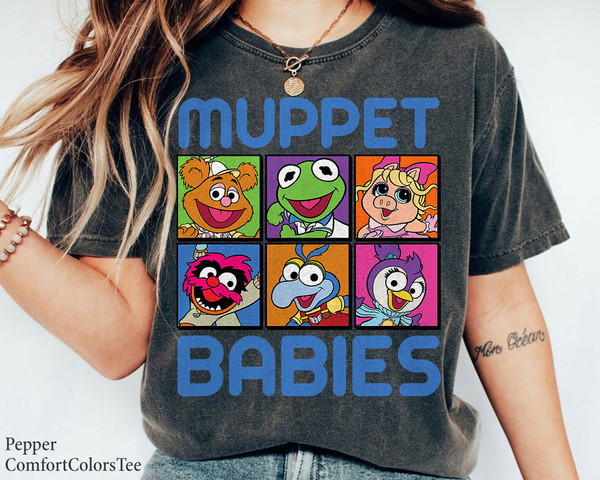 Muppet Babies Squares Shirt Walt Disney World Shirt Gift Ideas Men Women.jpg