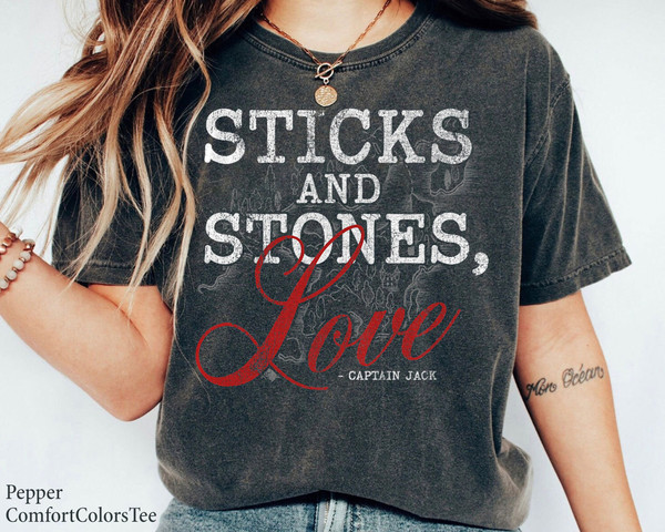 Pirates of the Caribbean Sticks And Stones Jack Quote Shirt Walt Disney World Shirt Gift Ideas Men Women.jpg