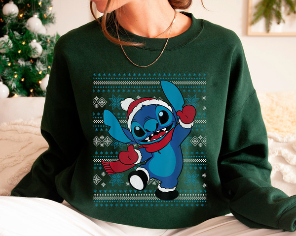 Stitch Happy Holiday Shirt Lilo And Stitch Merry Christmas Family Matching Walt Disney World Shirt Gift Ideas Men Women.jpg