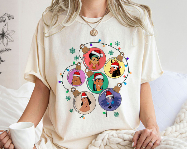 The Emperor's New Groove Kuzco Christmas Light Disney Crystal Ball Shirt Family Matching Walt Disney World Shirt Gift Ideas Men Women.jpg