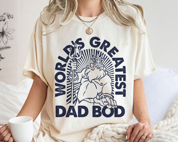 The Little Mermaid King Triton World's Greatest Dad Shirt Walt Disney World Shirt Gift Ideas Men Women.jpg