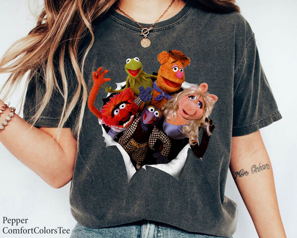 The Muppets Group Shot Breakthrough Shirt Walt Disney World Shirt Gift Ideas Men Women.jpg