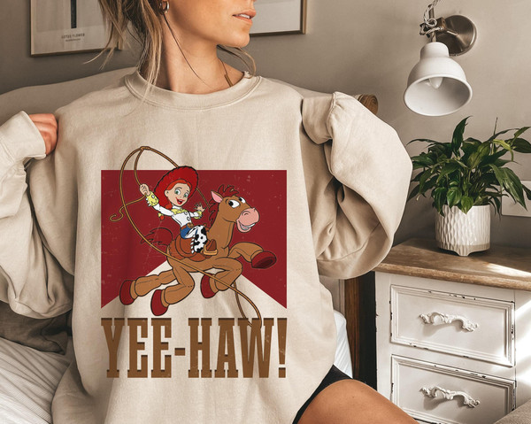 Yee-haw! Jessie Toy Story Shirt Cowgirl T-shirt Cowboy Shirt Buzz Lightyear Great Gift Ideas Men Women.jpg