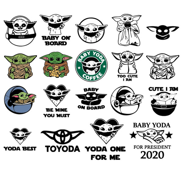 Baby Yoda Bundle SVG Files For Silhouette Files For Cricut SVG Dxf Eps PNG Instant Download.jpg