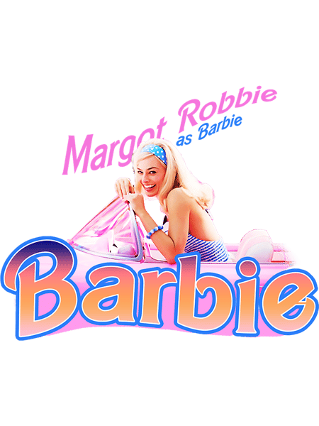 Barbie movie 2023 Margot Robbie Barbie as Barbie graphic illustration design by ironpalette.png