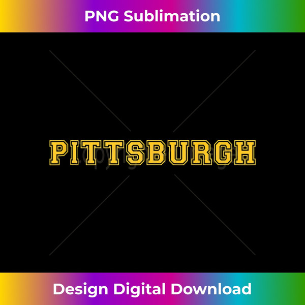 College University style Pittsburgh Pennsylvania Sport Team Tank Top - Urban Sublimation PNG Design - Elevate Your Style with Intricate Details