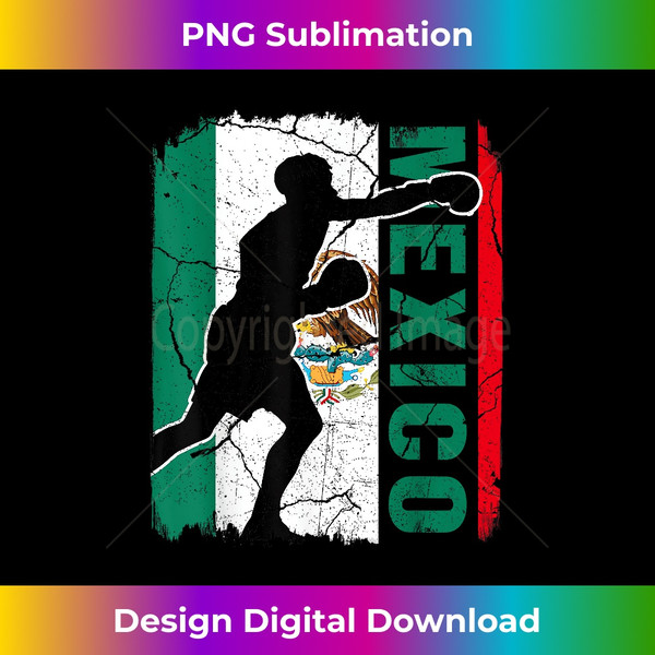 Mexican Boxing Team Mexico Flag Boxing Gloves - Premium Sublimation Digital Download