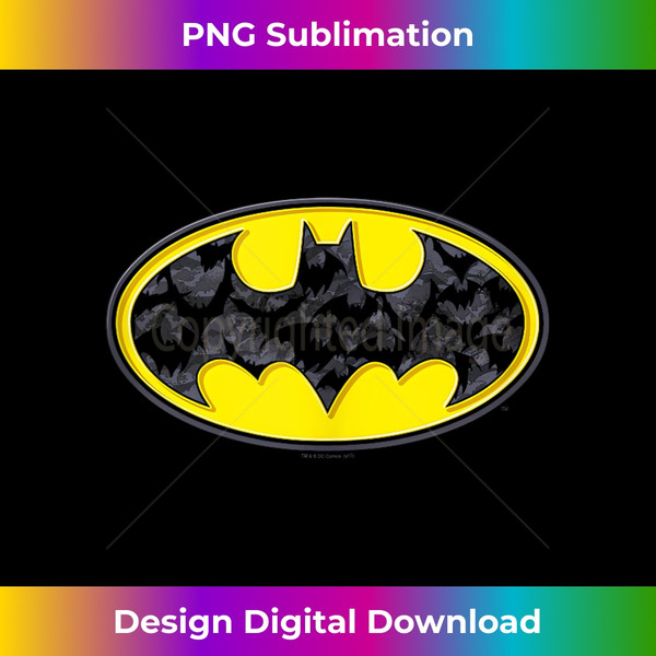 Batman Bats in Logo Tank Top - Instant PNG Sublimation Download