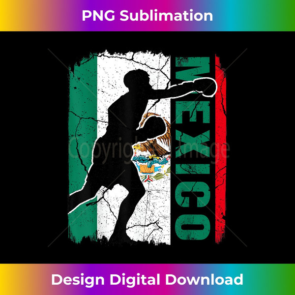 Mexican Boxing Team Mexico Flag Boxing Gloves - Modern Sublimation PNG File